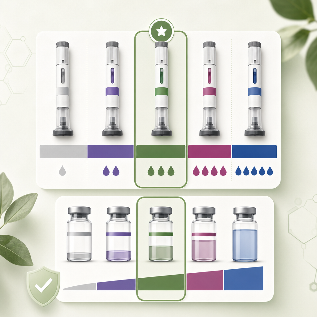the chart above as an infographic, with the 2.5 mg column visually emphasized as the "starting dose" reference point.