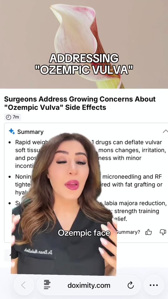 Does rapid weight loss on GLP-1 drugs actually change vulvar tissue?