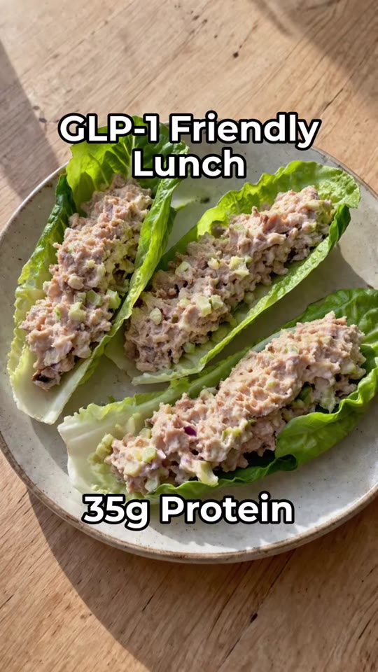 GLP-1 tuna lettuce boats: does high-protein lunch actually help?