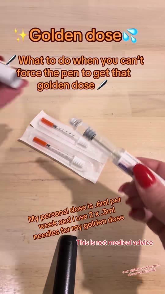 Extracting 'free doses' from Mounjaro pens: what's actually at stake