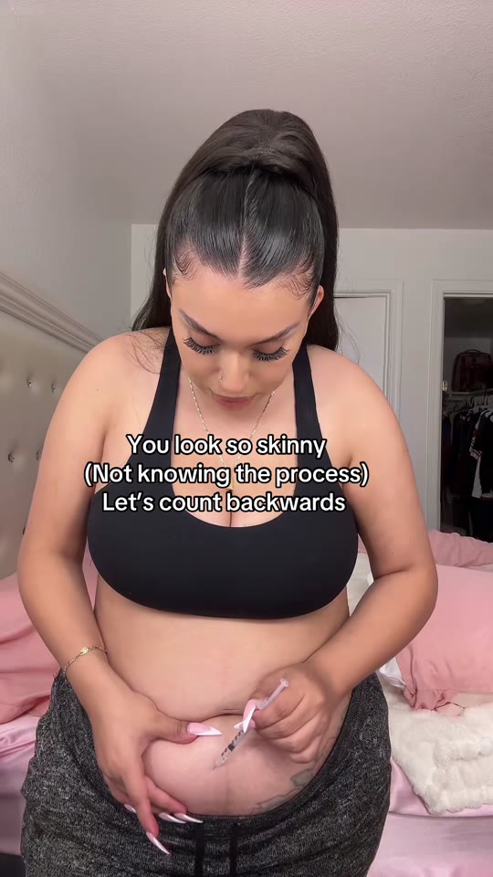 @prettygirlglaze's GLP-1 transformation timeline, fact-checked