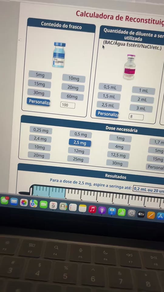 @peptidiosrpbrasil's peptide calculator claims, fact-checked