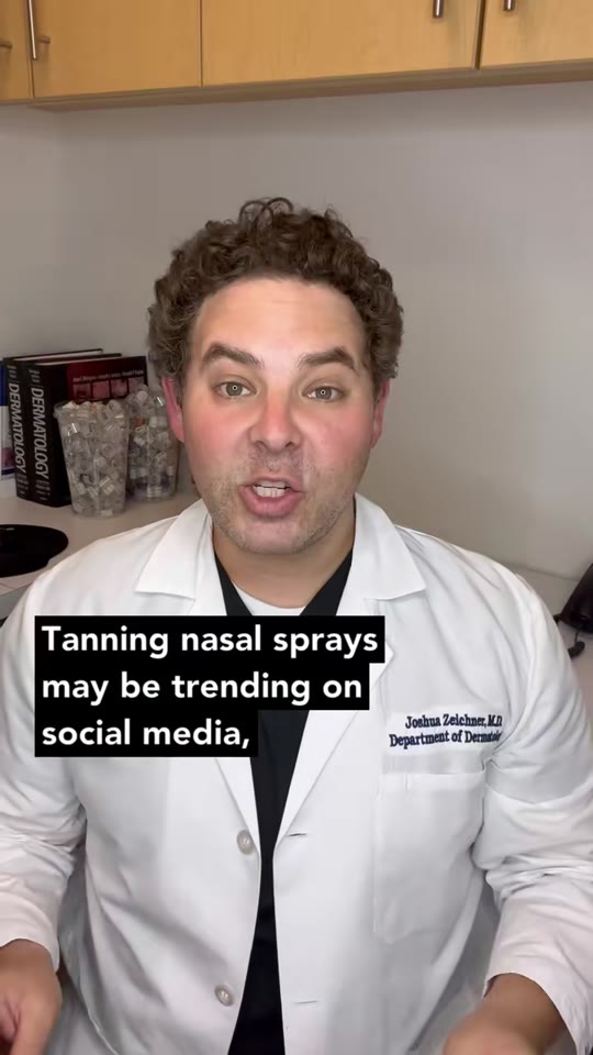 Nasal tanning sprays: what a dermatologist's warning actually means