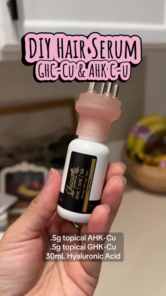 AHK-Cu hair serum TikTok: what the peptide science actually says