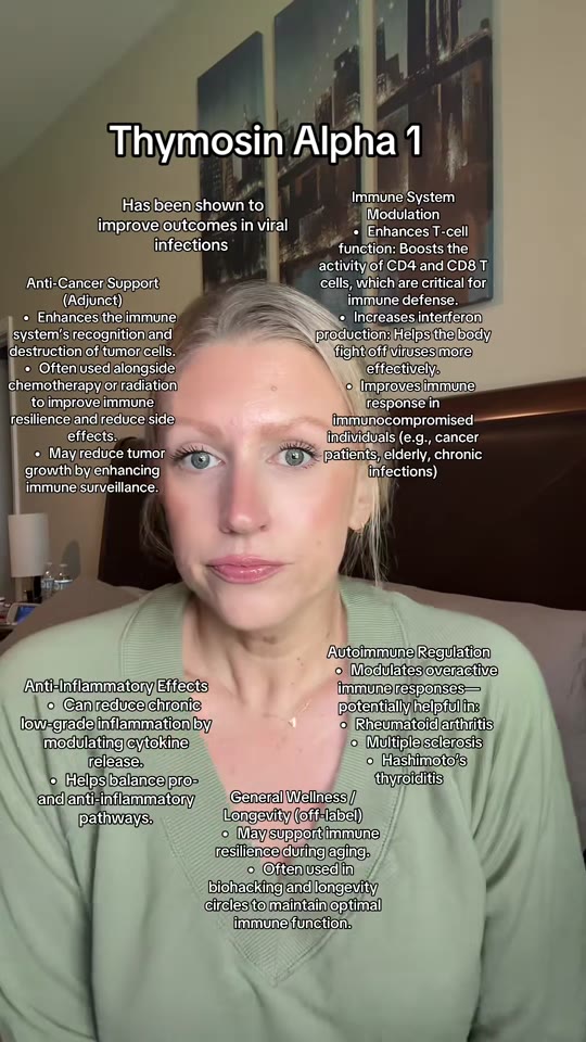 Thymosin alpha-1 as an immune booster: what TikTok gets wrong