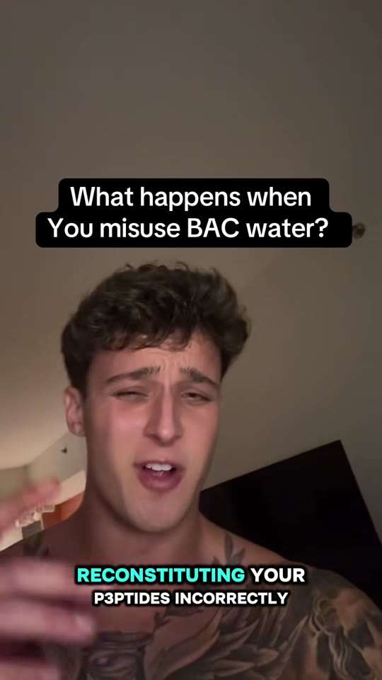 BAC water and peptide mixing: what TikTok gets wrong