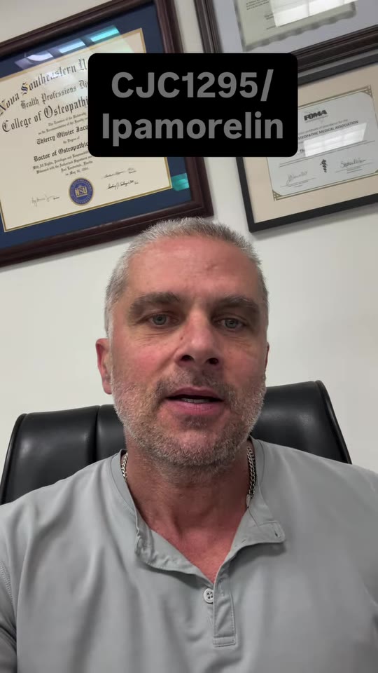 CJC-1295 and ipamorelin claims from @drthierryjacquemin