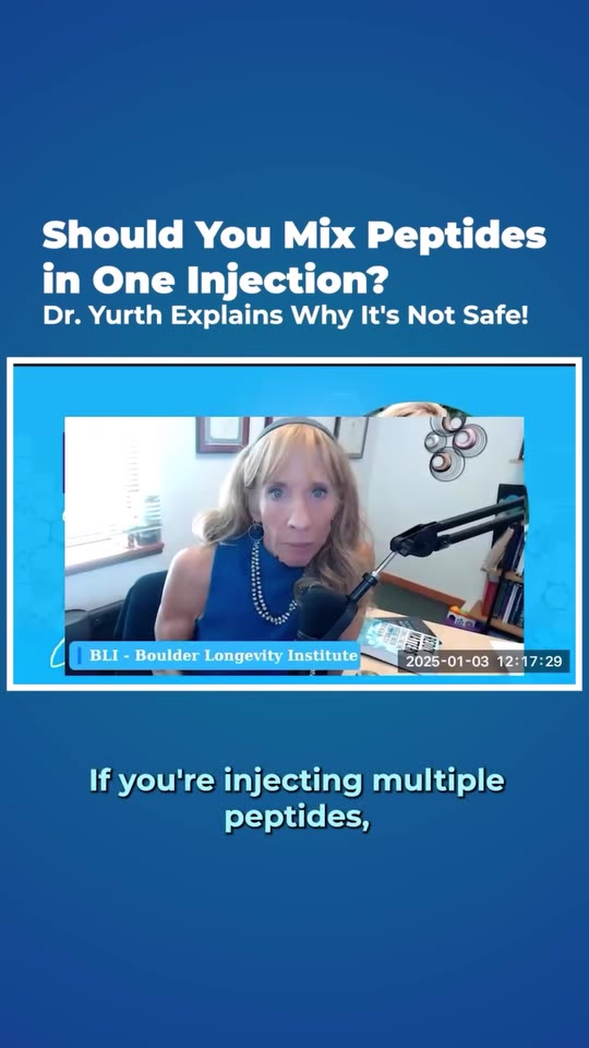 Dr. Yurth's peptide mixing warning, fact-checked
