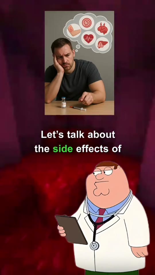 @peters_peptides's side effects claims, fact-checked