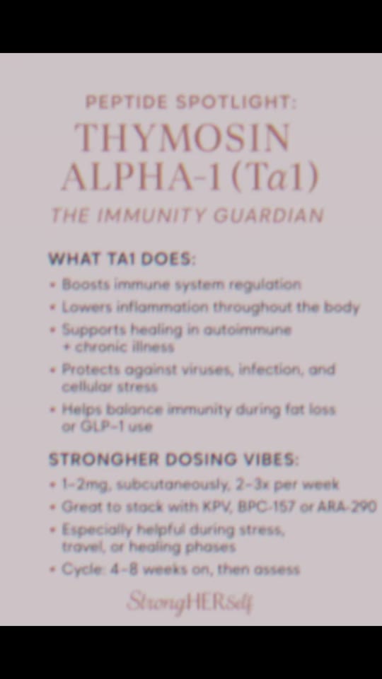 Thymosin Alpha-1 peptide claims: what TikTok gets wrong about immune regulation