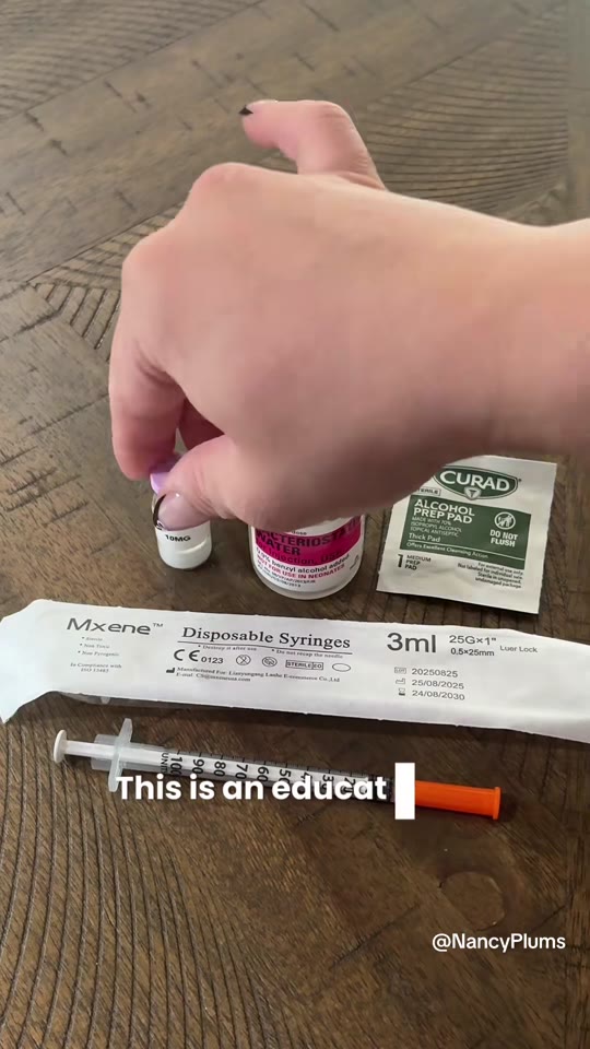 @nancyplums's peptide reconstitution advice, fact-checked