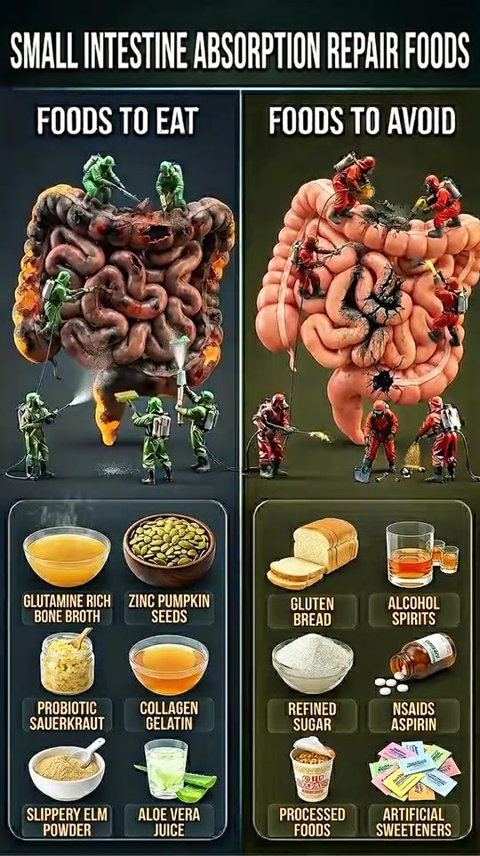 Can specific foods really repair your small intestine absorption?