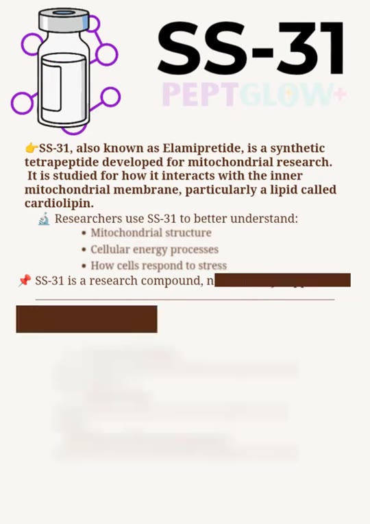 SS-31 peptide claims: what the research actually supports