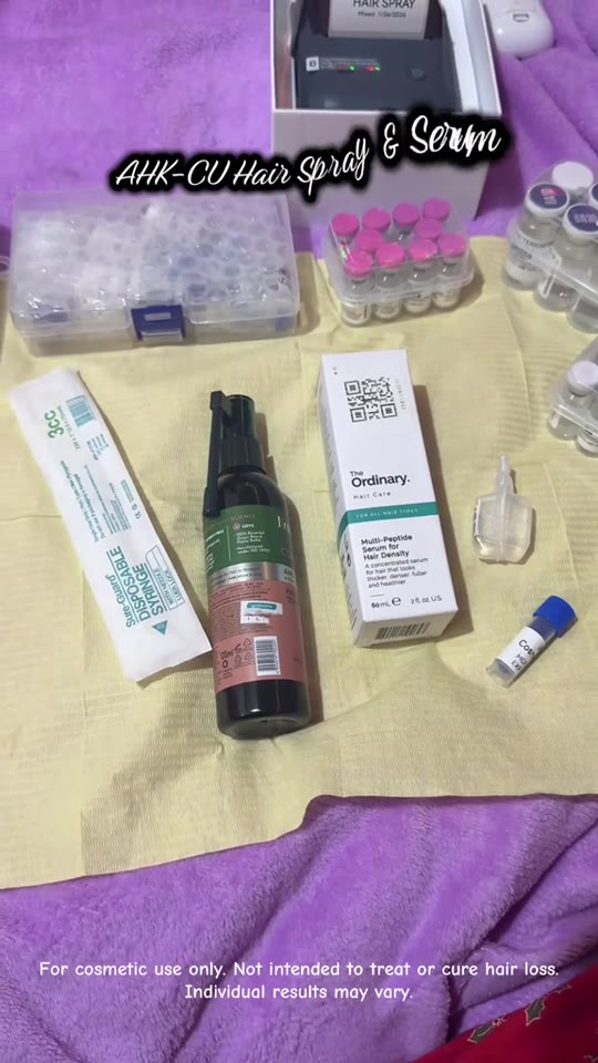AHK-Cu copper peptide sprays for hair loss: separating signal from hype