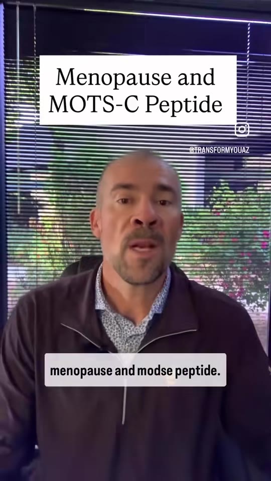 MOTS-c peptide for menopause: what the science actually says
