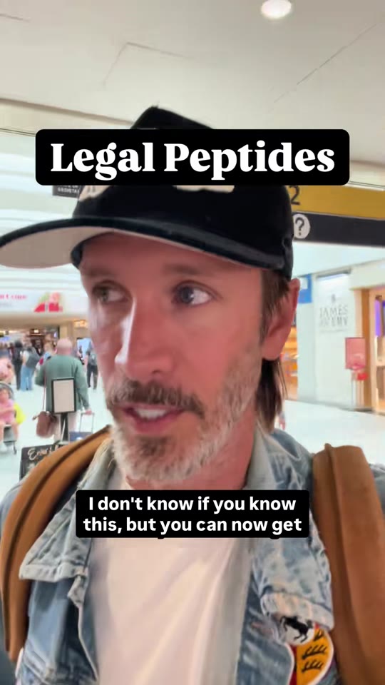Are peptides actually legal in the US now? Let's slow down.