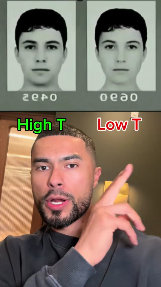 Does high testosterone actually change how your face looks?