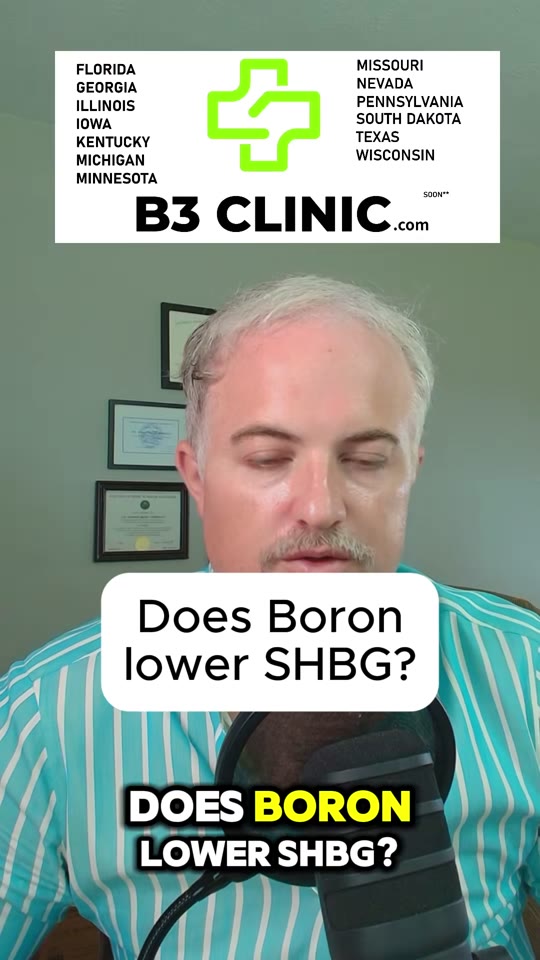 Does boron actually lower SHBG and raise free testosterone?