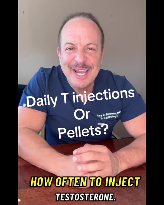 Daily testosterone injections vs. pellets: what the data shows