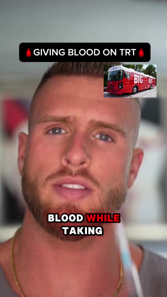 Does donating blood on TRT actually reduce health risks?