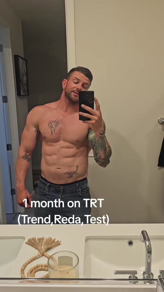 Does tren use explain feeling bigger without weight gain on TRT?