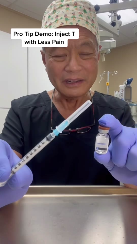 @tikdoctony's testosterone injection technique, fact-checked