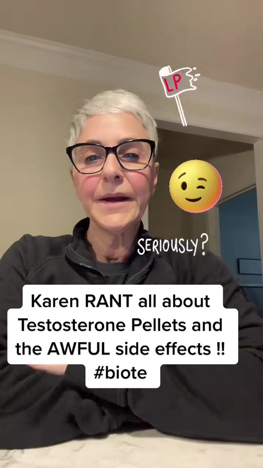 @1wendy27's testosterone pellet rant, fact-checked