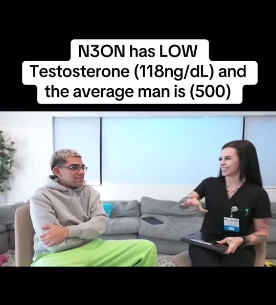 N3on's testosterone test result on stream, fact-checked