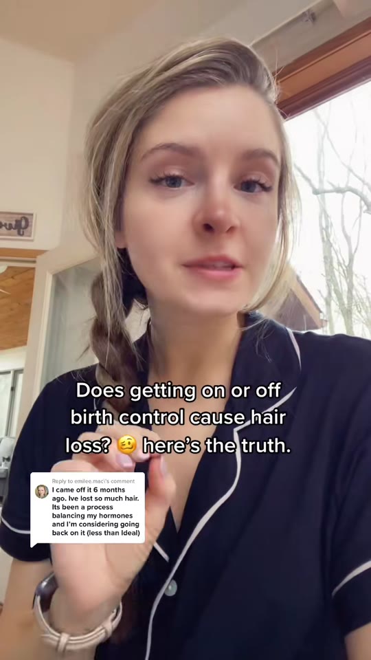 @thehealthyhur's birth control hair loss claims, fact-checked
