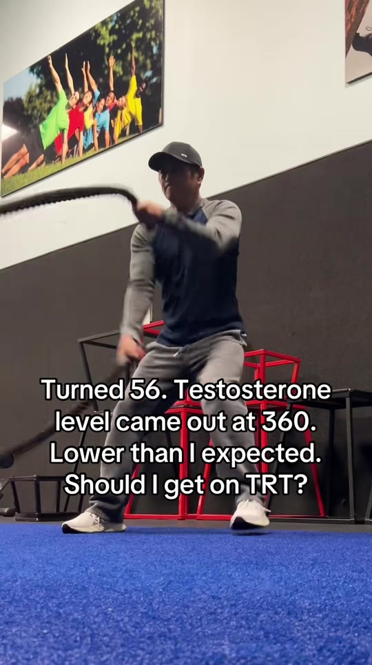 Is a testosterone level of 360 ng/dL actually low enough for TRT?