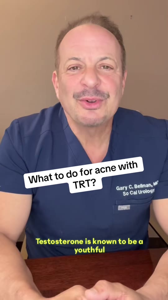 @socalurologyinstitute's TRT acne advice, fact-checked